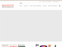 Tablet Screenshot of milizette.com